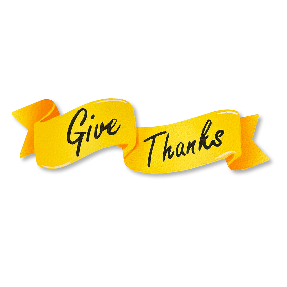 "Give Thanks" Banner Magnet (6.5"w)