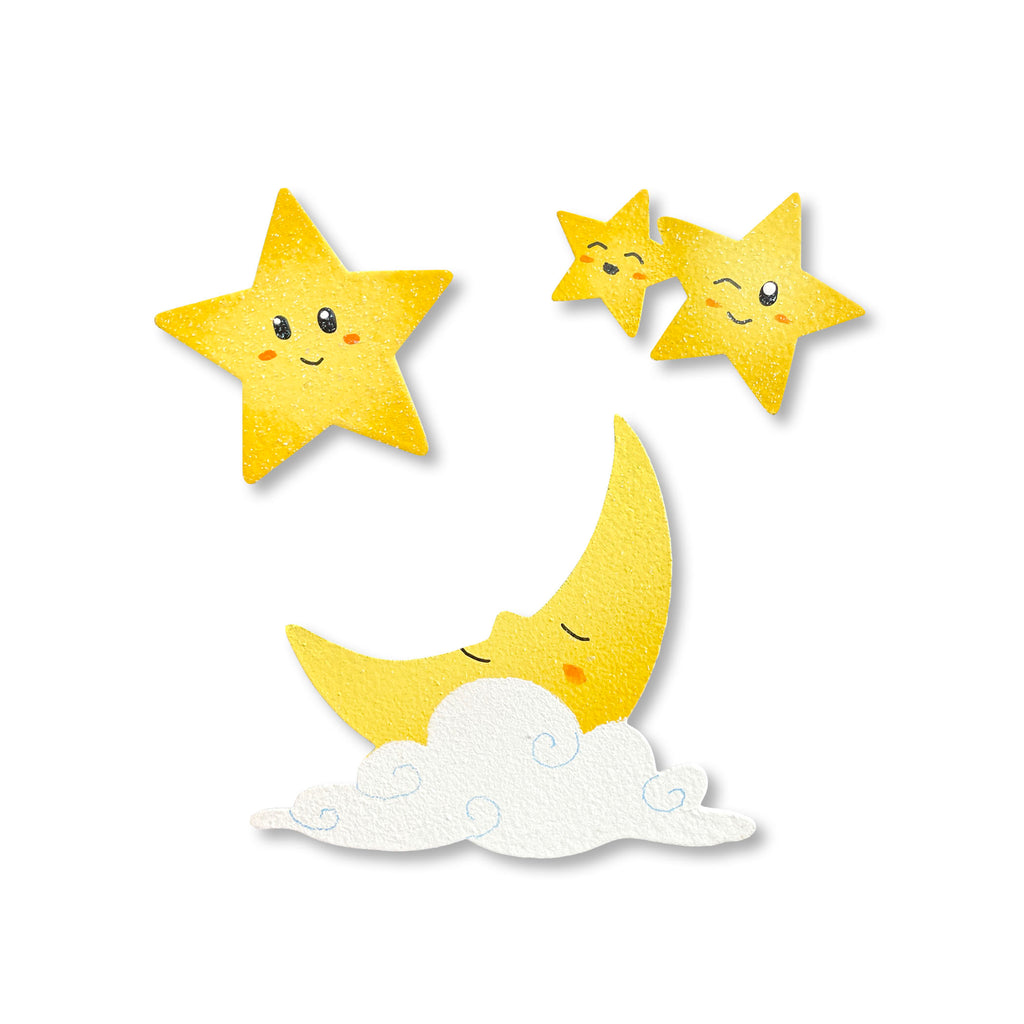 Moon & Star Magnets S/3