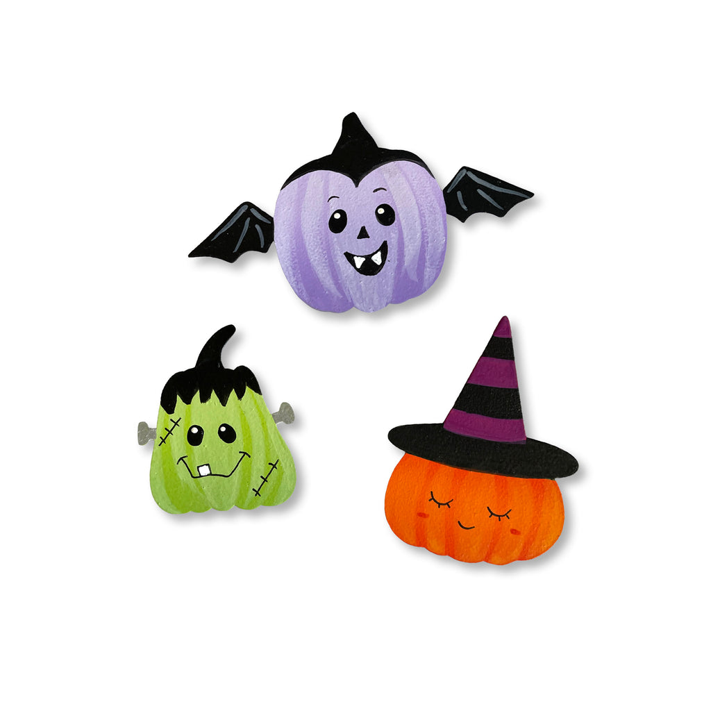 Costume Pumpkin Magnets S/3