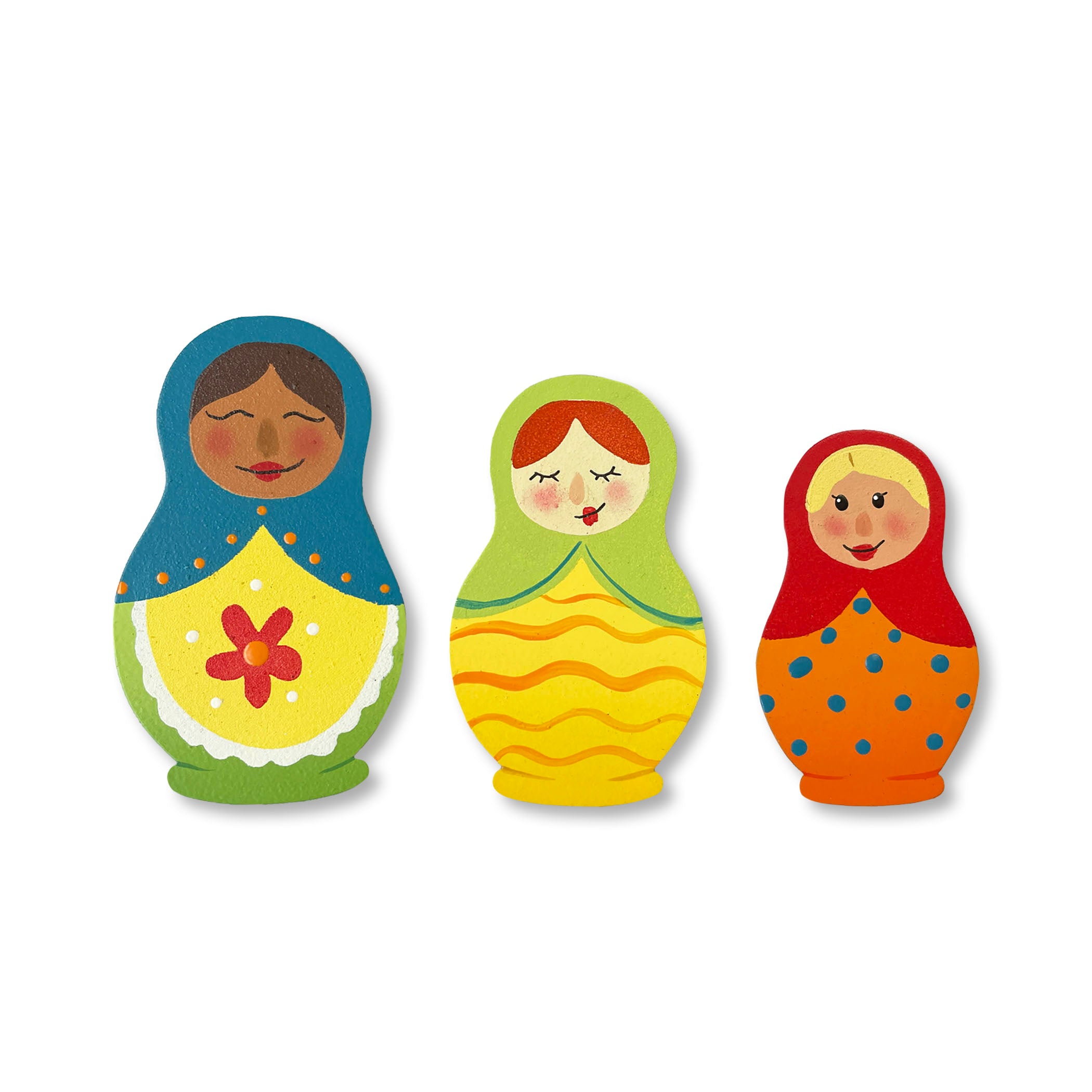 Nesting Doll Magnets S/3