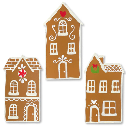 Gingerbread House Mini Art Pop Magnets S/3