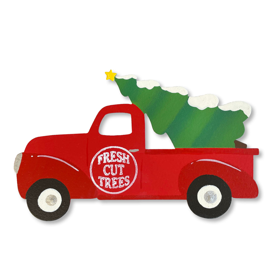 Holiday Truck w/ Tree Magnet