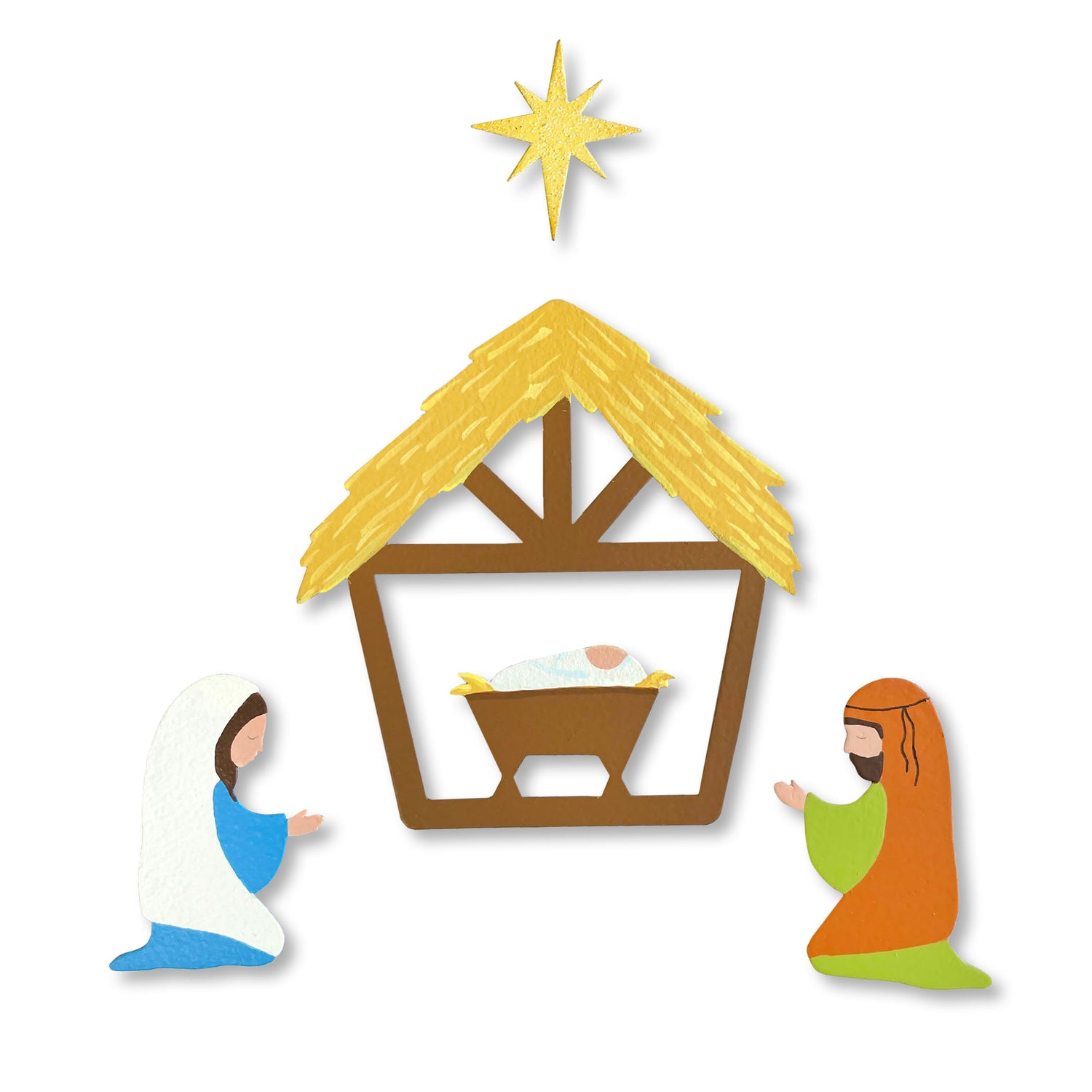 Nativity Magnets S/4