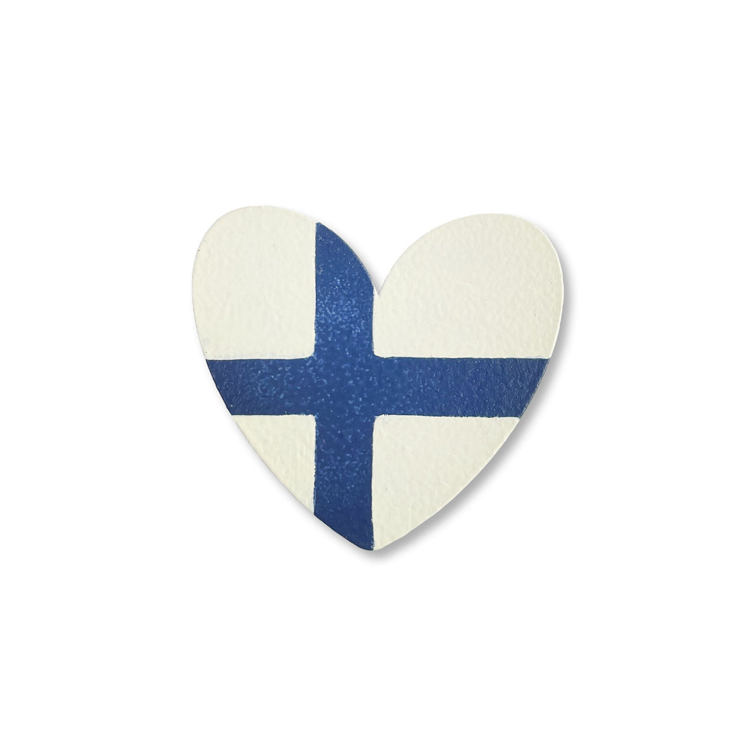 Finnish Heart Flag Magnet, Single