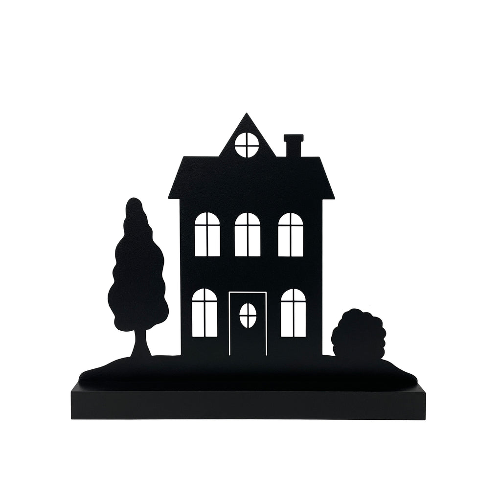 Everyday House Silhouette w/ Wood Base