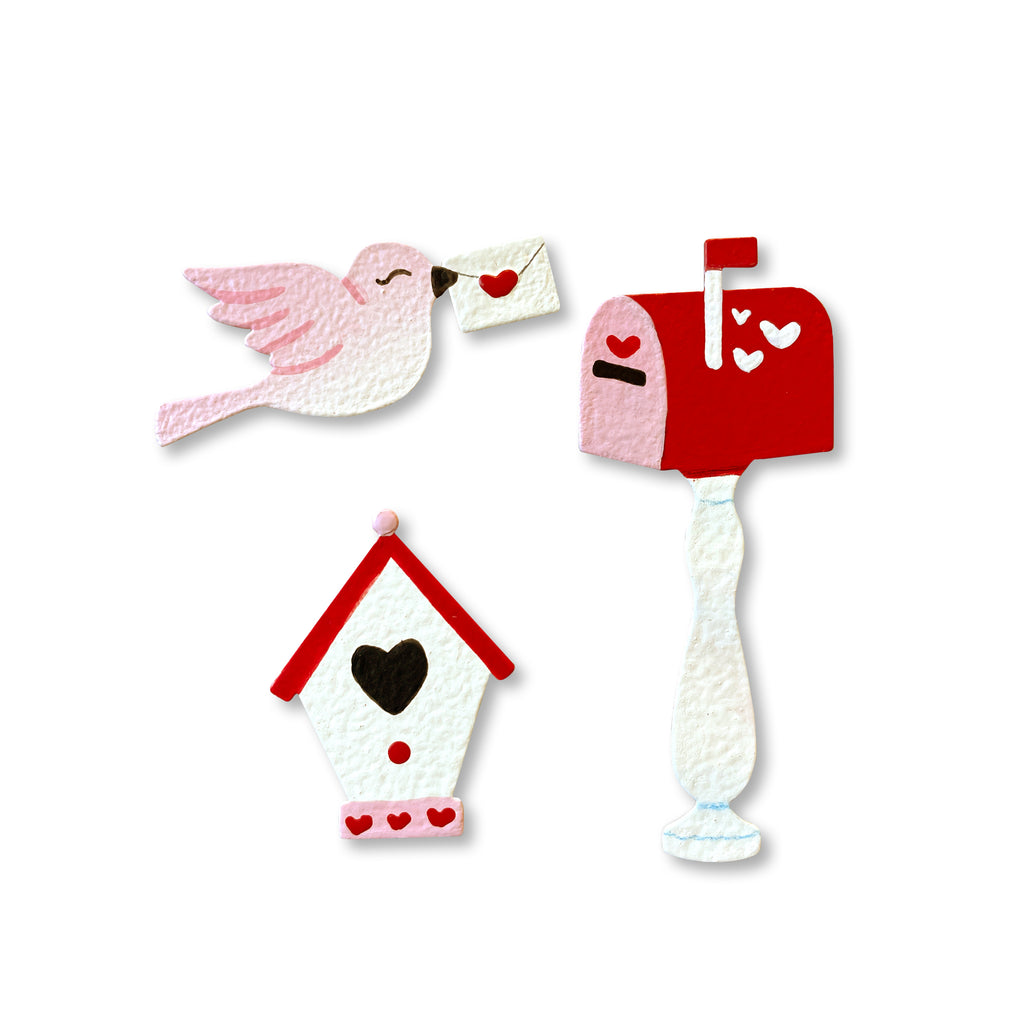 Valentine's Mailbox Magnets S/3