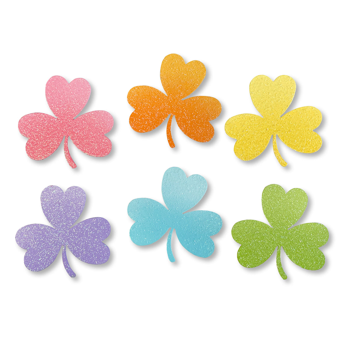 Rainbow Shamrock Magnets S/6