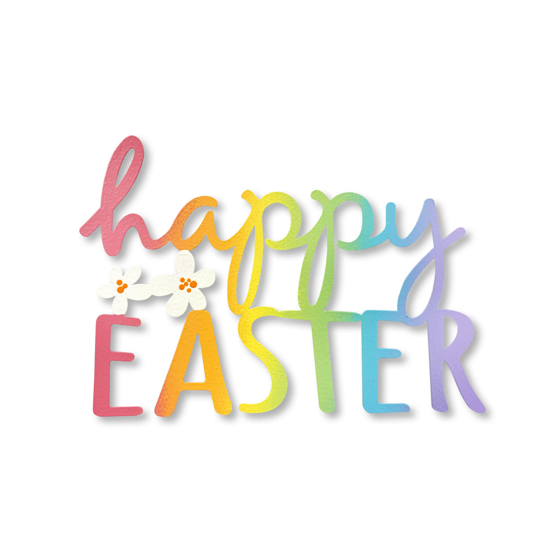 &quot;Happy Easter&quot; Magnet Spring Rainbow