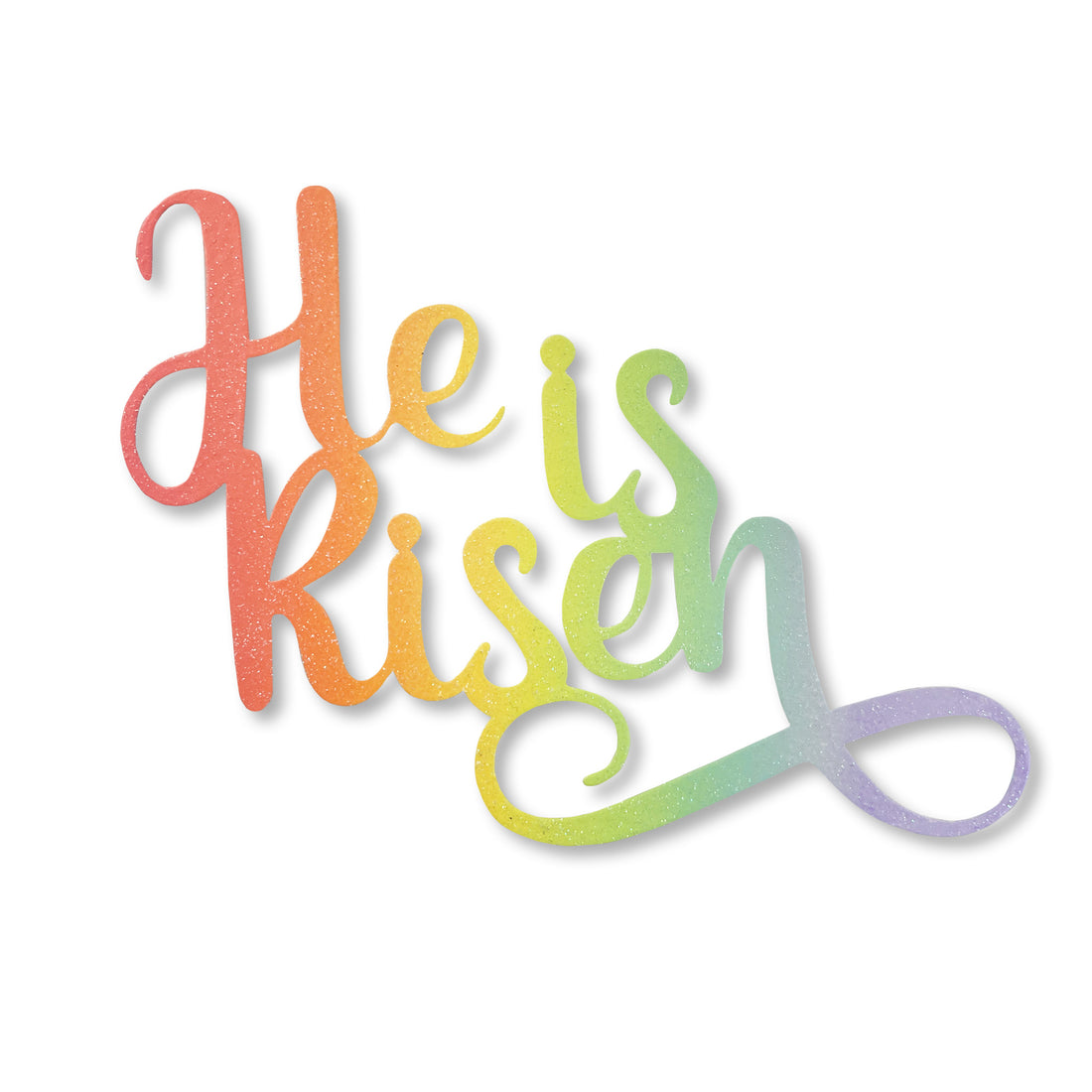 &quot;He is Risen&quot; Magnet Spring Rainbow