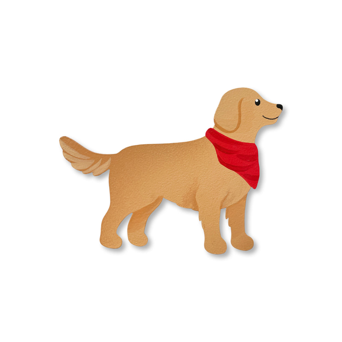 Retriever Dog w/ Bandana Magnet