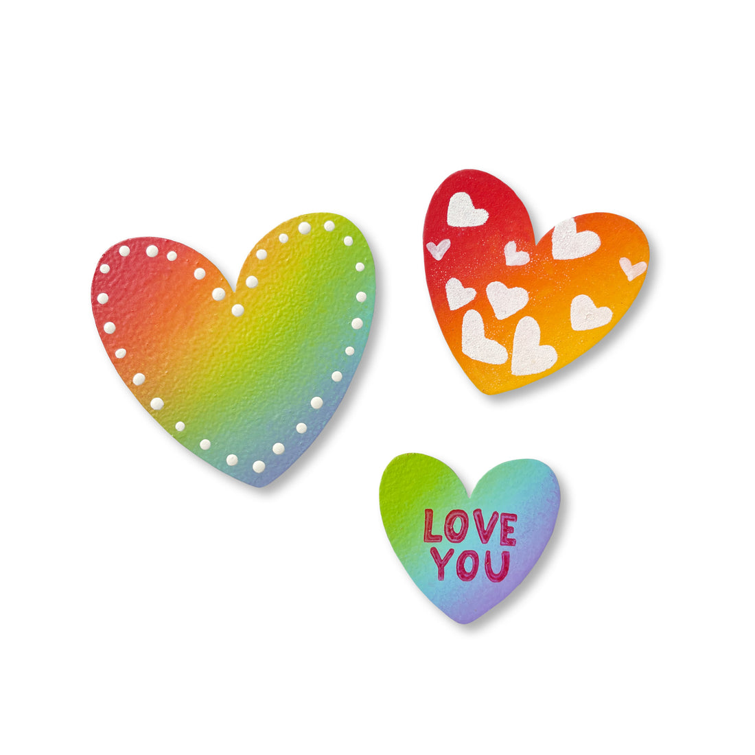 Pride Heart Magnets S/3