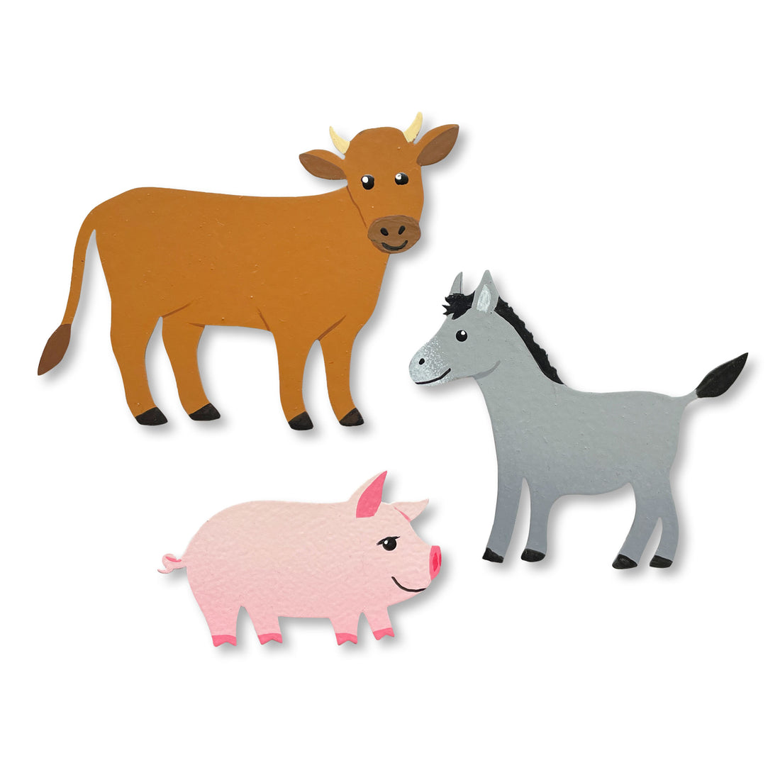 Barnyard Animal Magnets S/3