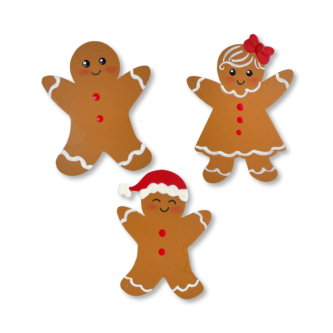 Gingerbread Family Magnets S/3