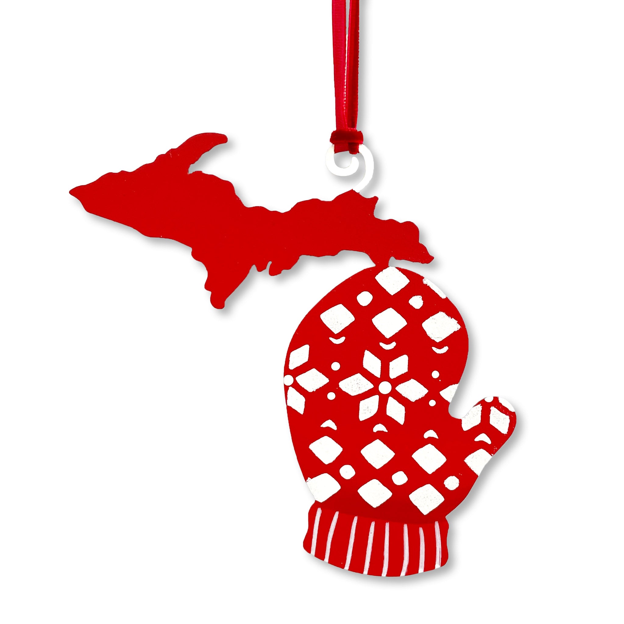 Michigan LP/UP Mitten Ornament