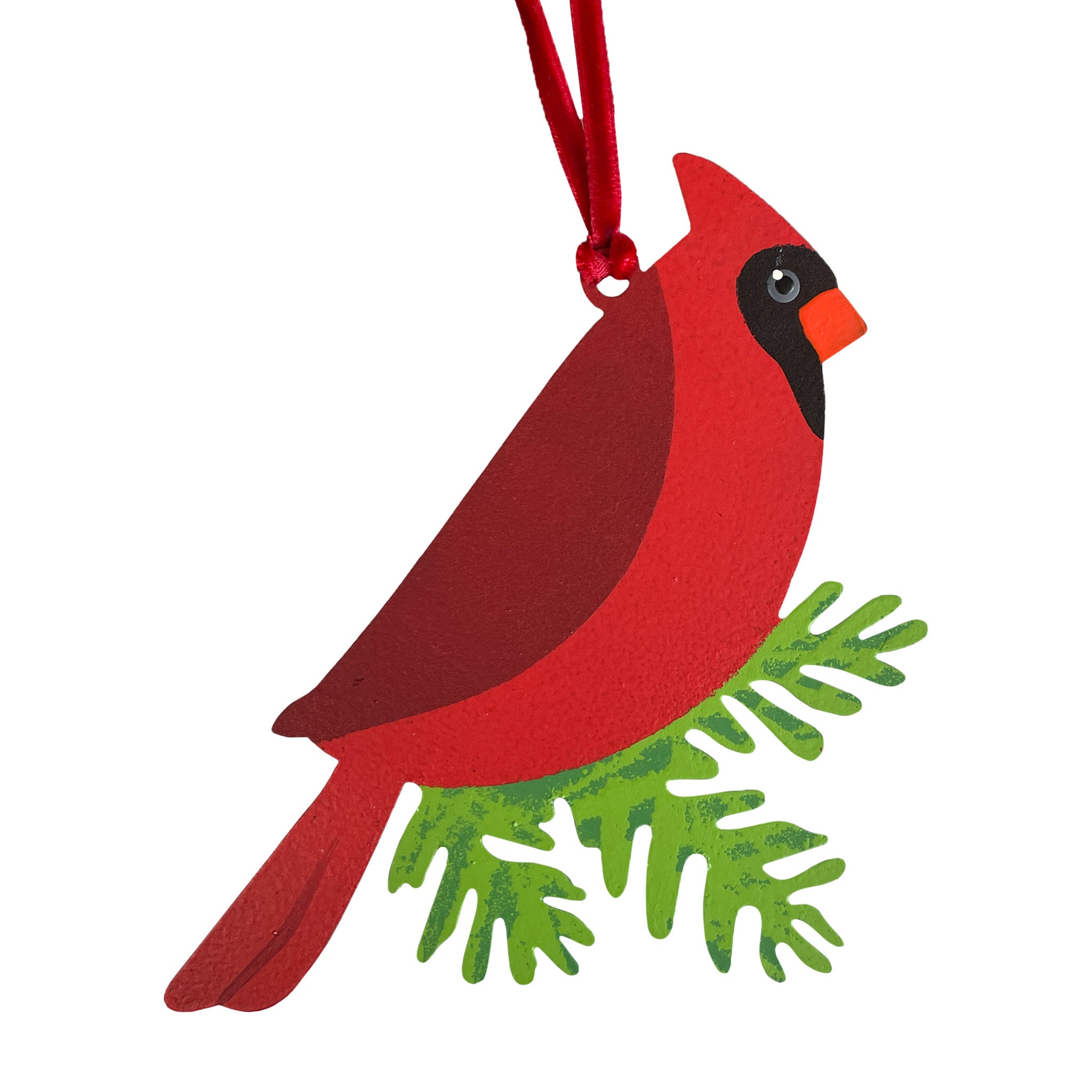 Cardinal on Branch Ornament
