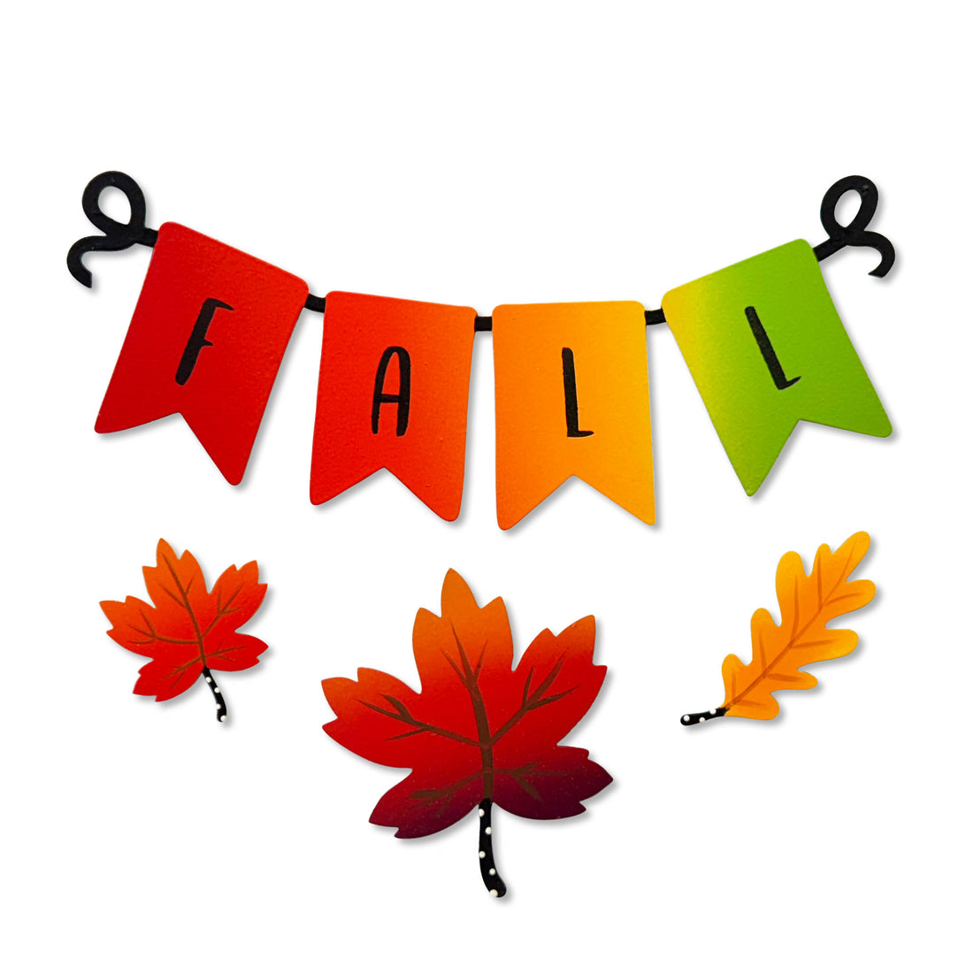 "Fall" Wreath Kit Magnets S/4