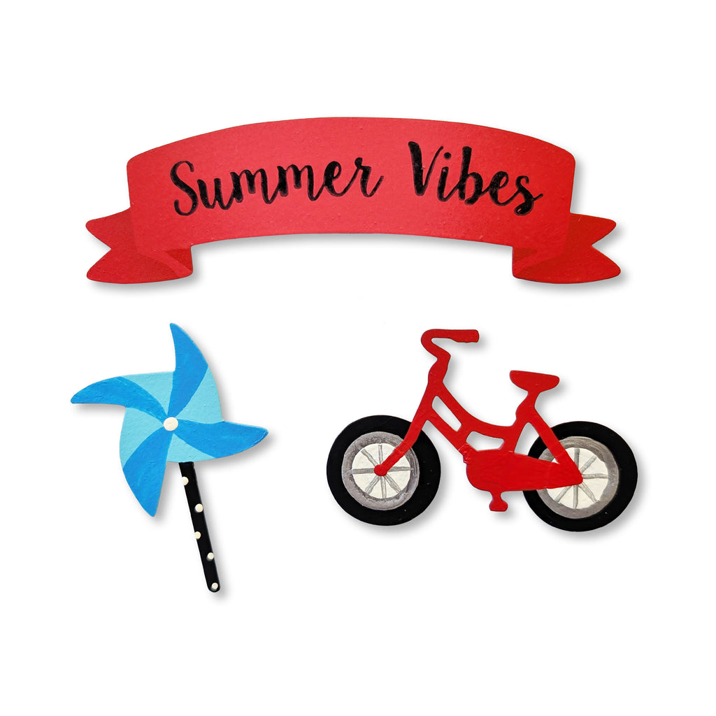 Summer Vibes Banner Magnets S/3