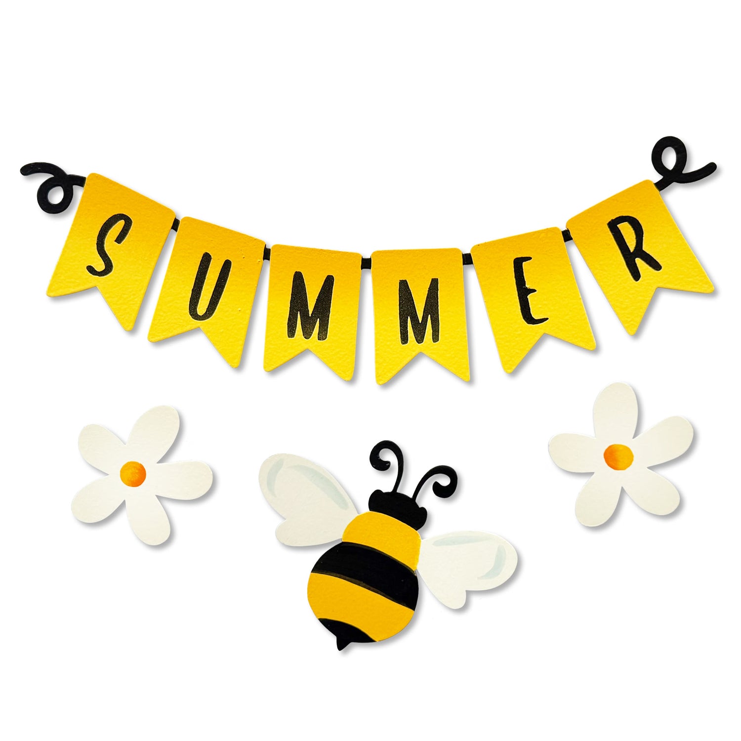 "Summer" Wreath Kit Magnets S/4