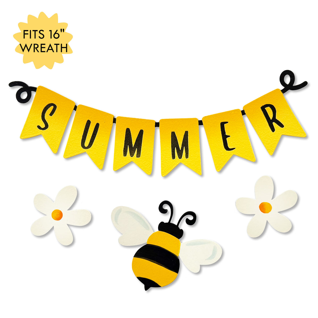 Summer Wreath Kit Magnets S/4
