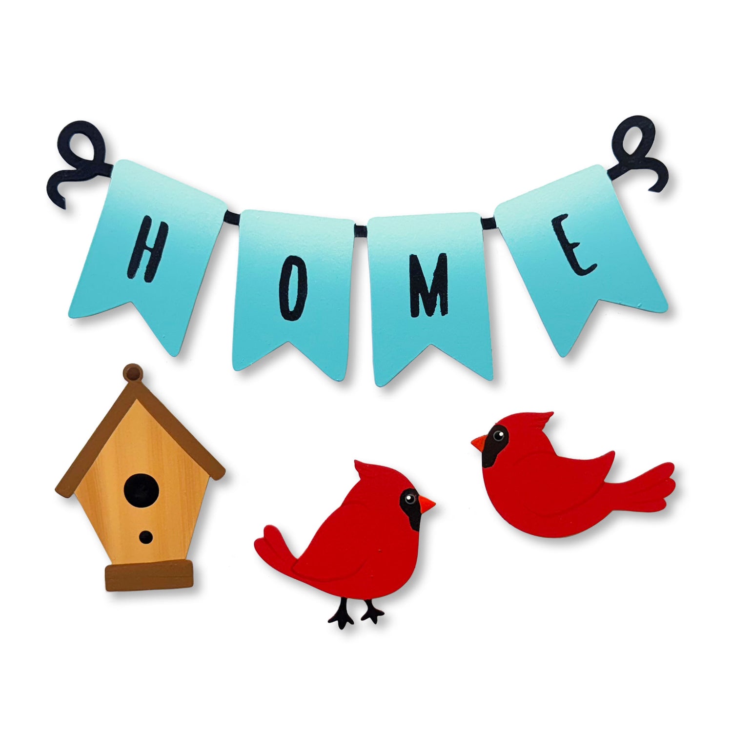 "Home" Wreath Kit Magnets S/4