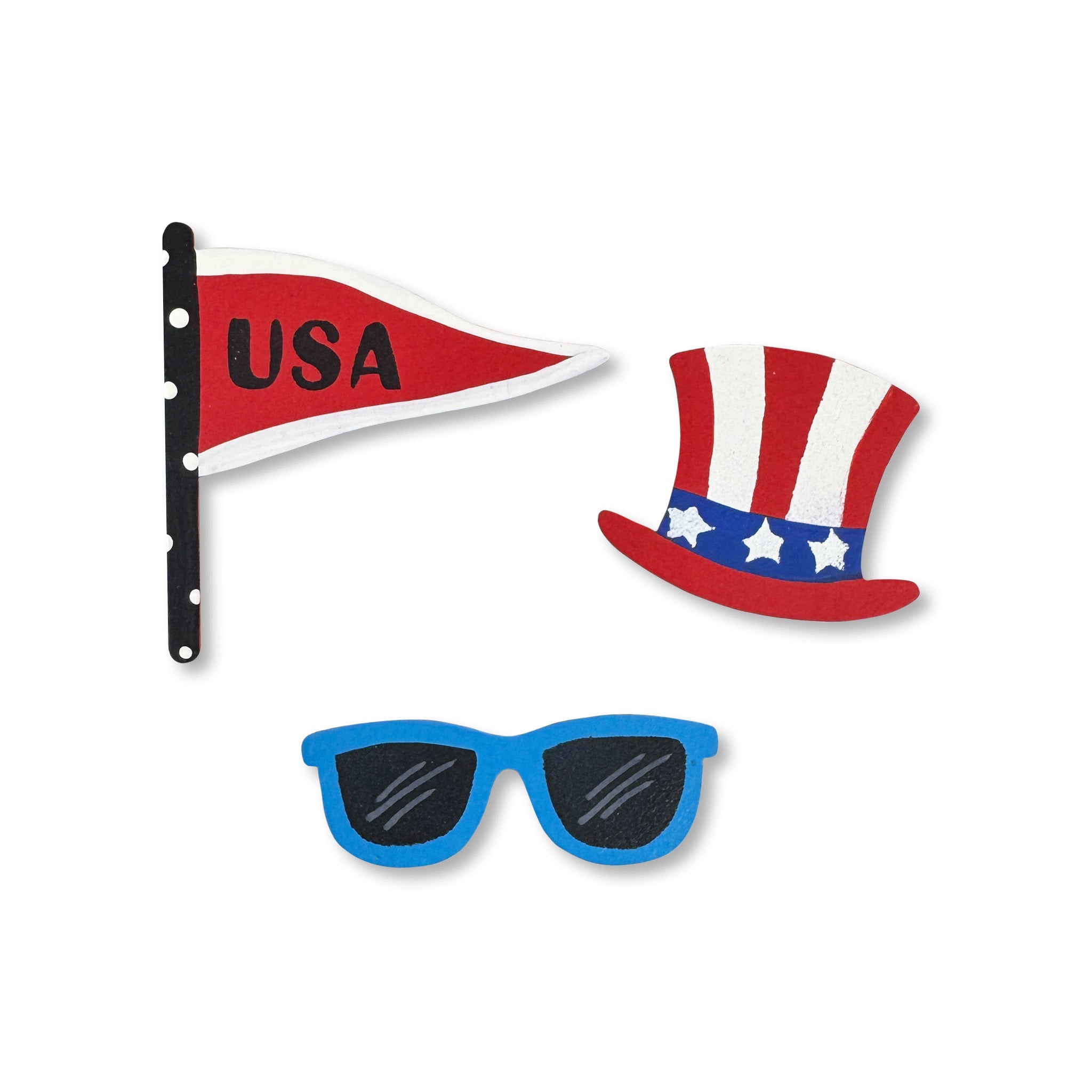 4th of July Celebration Magnets S/3
