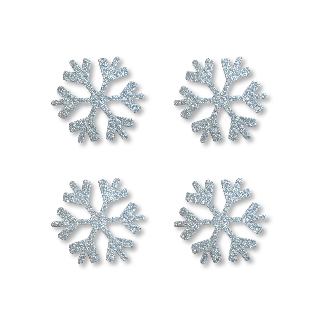 Snowflake Magnets S/4, Silver