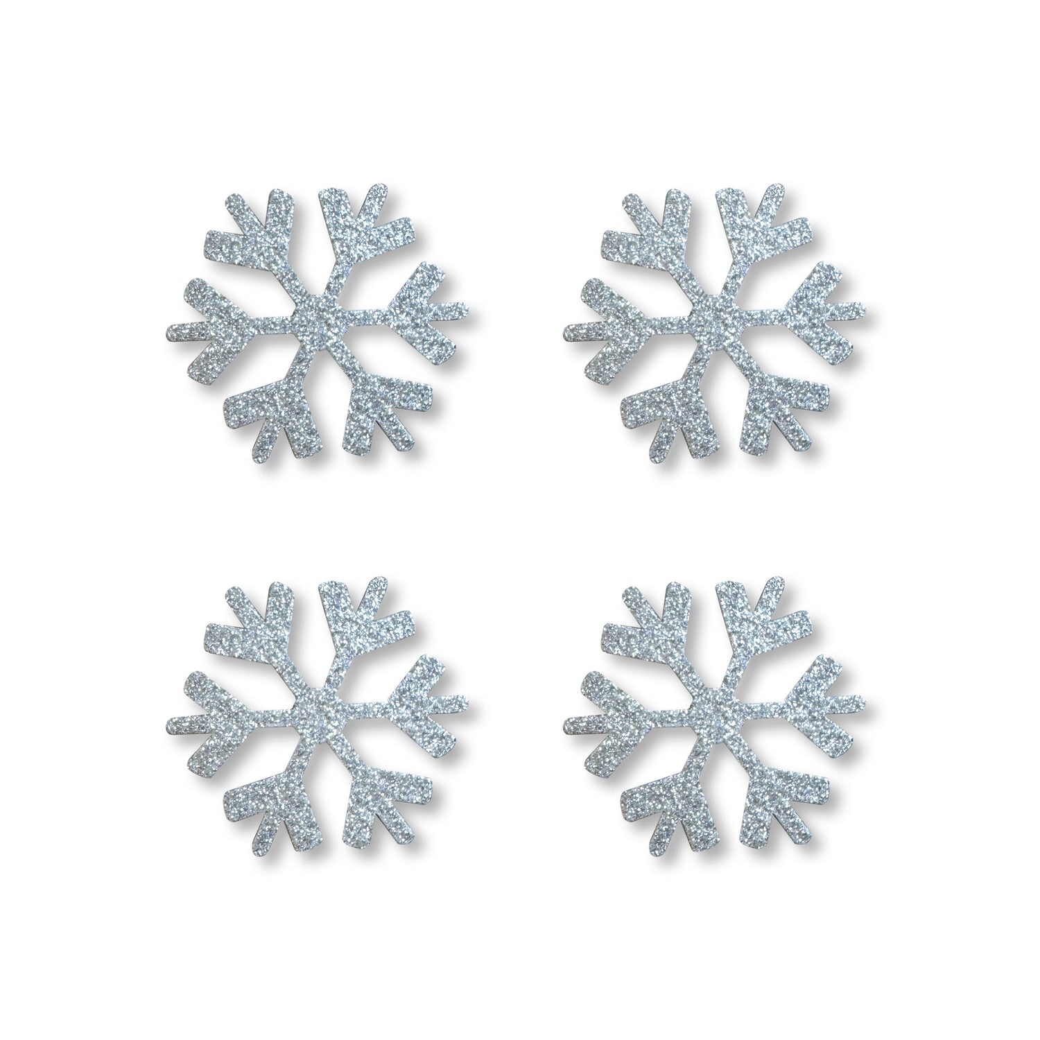 Snowflake Magnets S/4, Silver