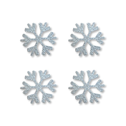 Snowflake Magnets S/4, Silver