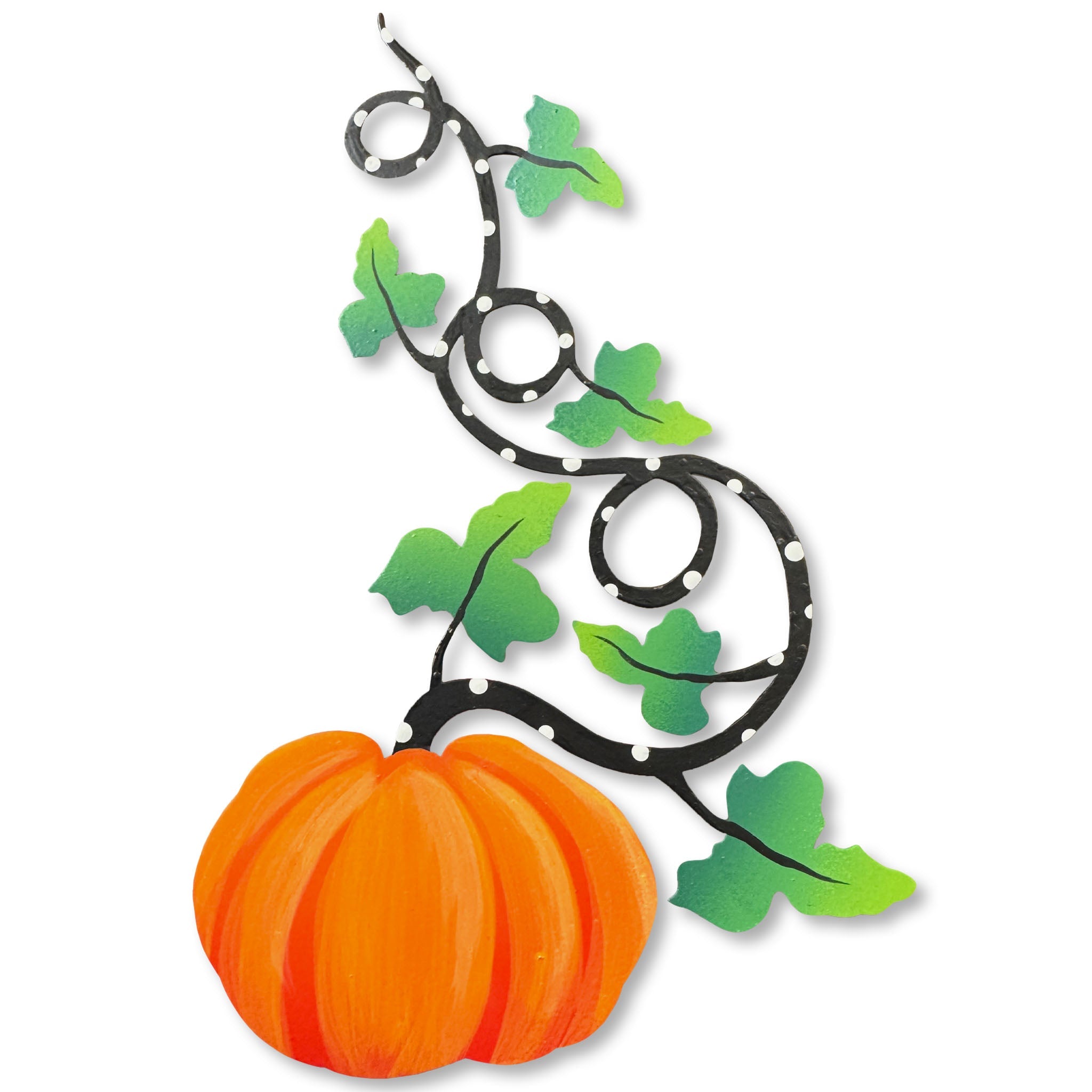 Pumpkin w/ Vine Magnetic Art Pop