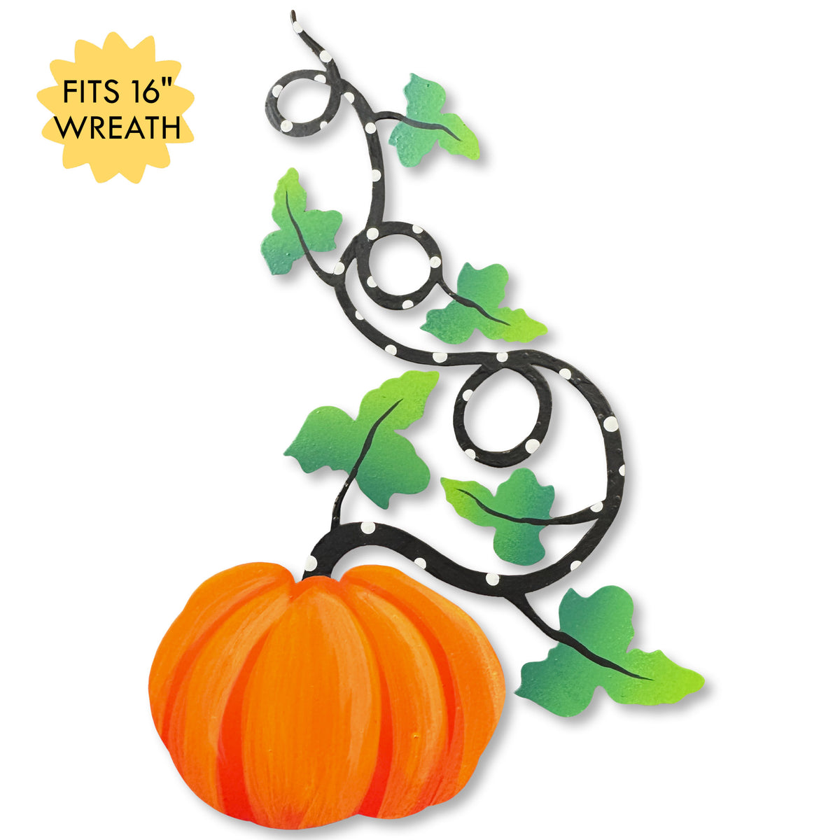 Pumpkin w/ Vine Magnetic Art Pop