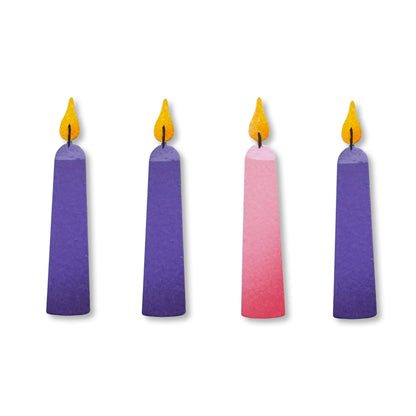 Advent Candle Magnets S/4
