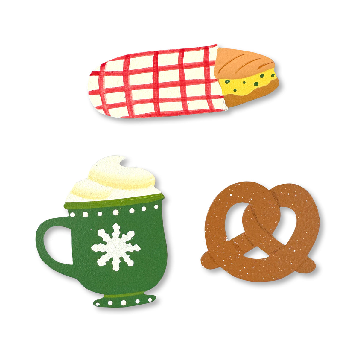 Holiday Market Magnets S/3