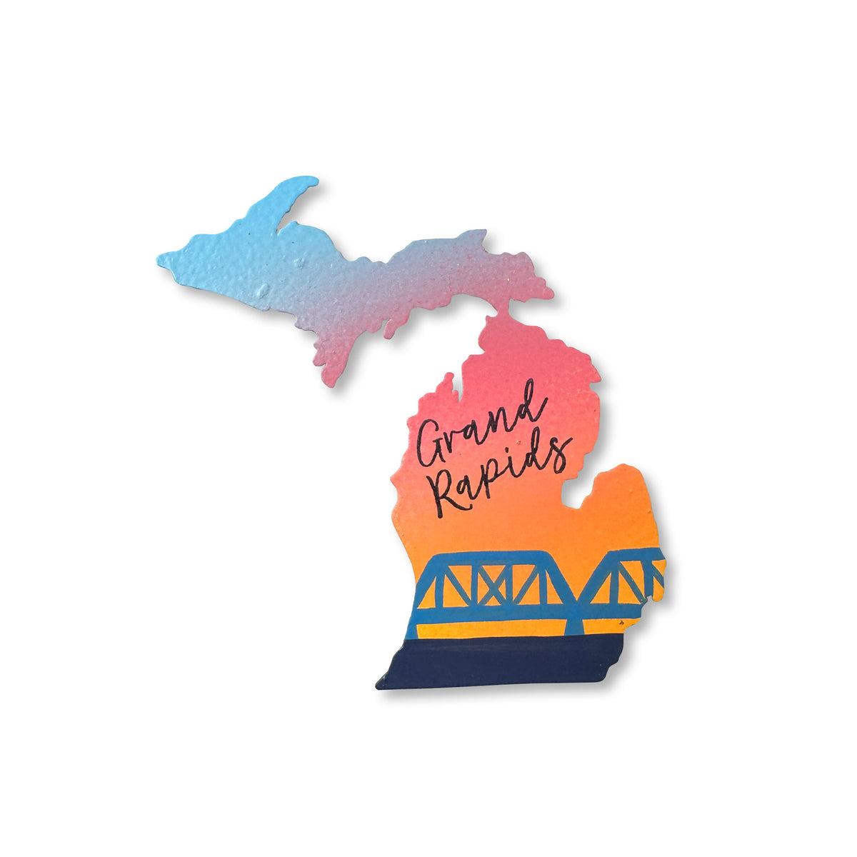 Grand Rapids Michigan LP/UP Bridge Magnet