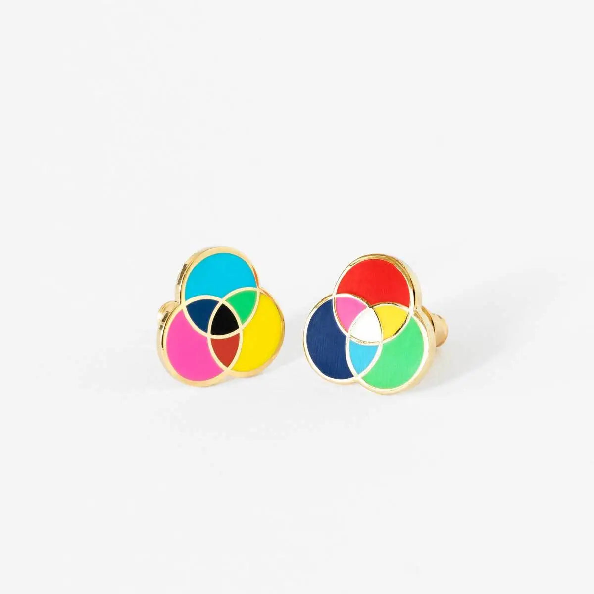 RGB &amp; CMYK Stud Earrings