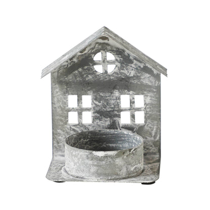 Metal Village House A Tealight Holder (3.25")