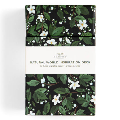 Natural World Inspiration Card Deck + Desktop Display Stand