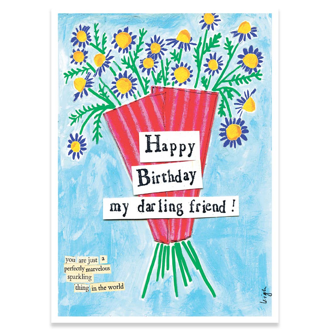 Darling Friend Birthday Greeting Card