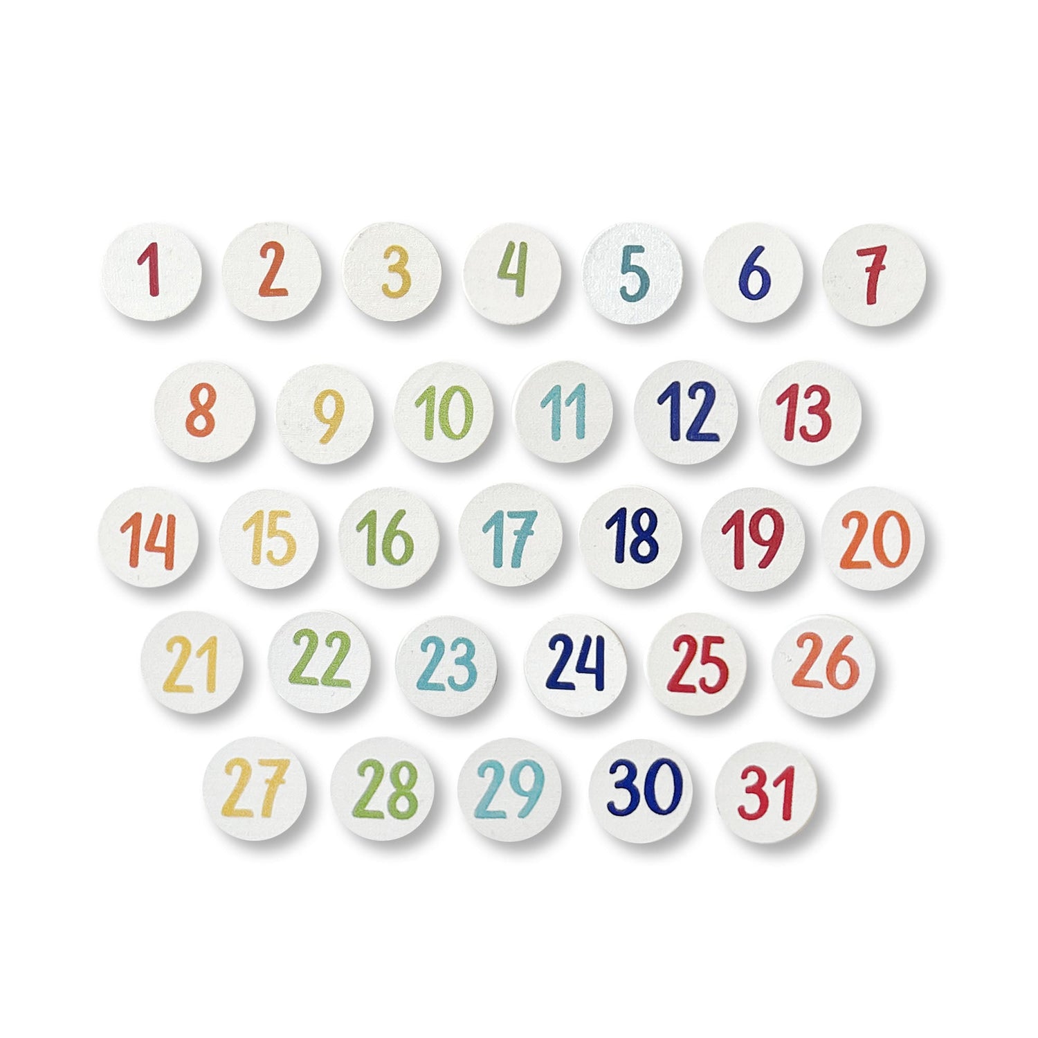 Calendar Number Magnets S/31