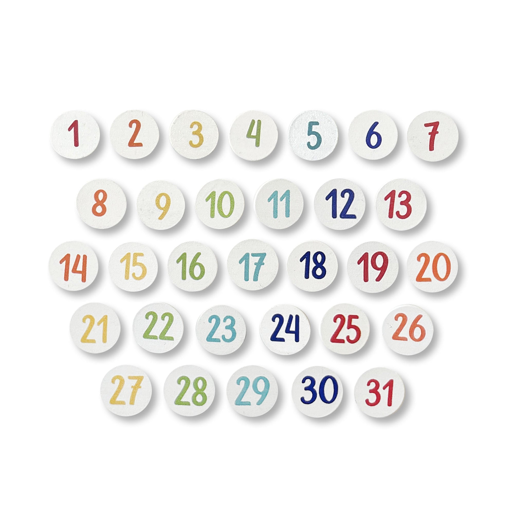 Calendar Number Magnets S/31