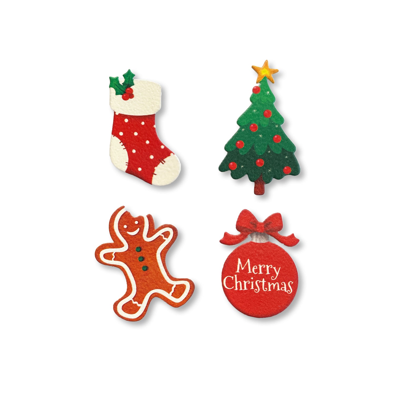 Christmas Crab Magnets or Pin Back Buttons - Merry Crabmas 1 inch Magnets