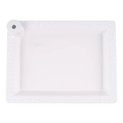 White Rectangular Platter for Glory Haus Toppers