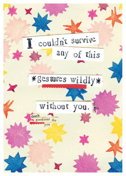 Survive Any of This - Thank You Card