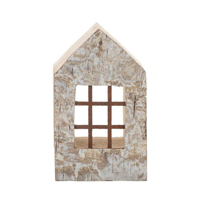 Natural Birch Bark House w/ Windows