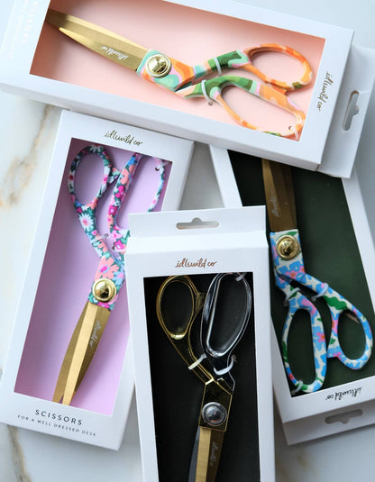 Designer Scissors | Marbled Rainbow
