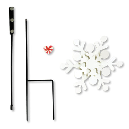 Candy Cane Wishes Magnetic Garden Stake Set