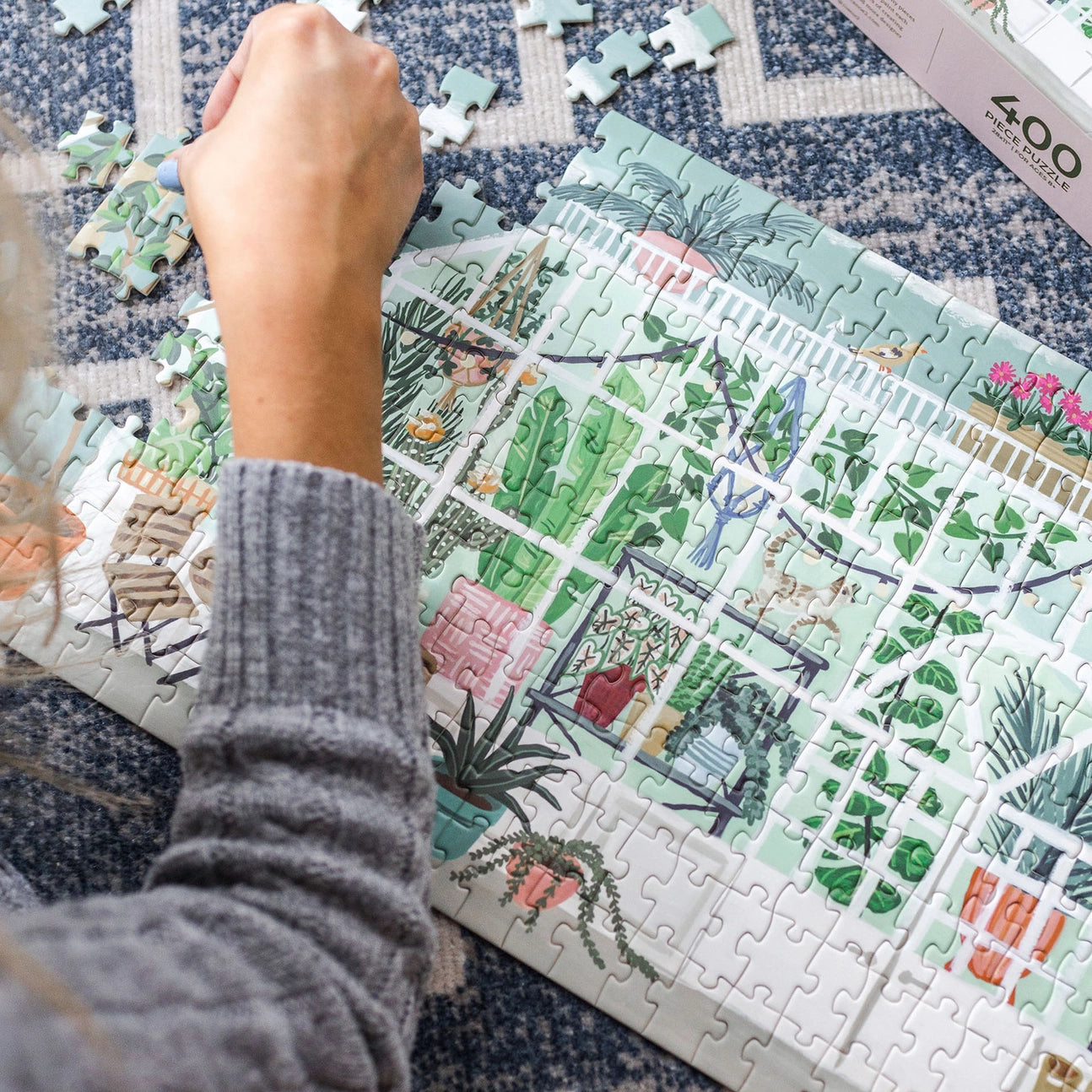 Greenhouse Panoramic 400 Piece Jigsaw Puzzle