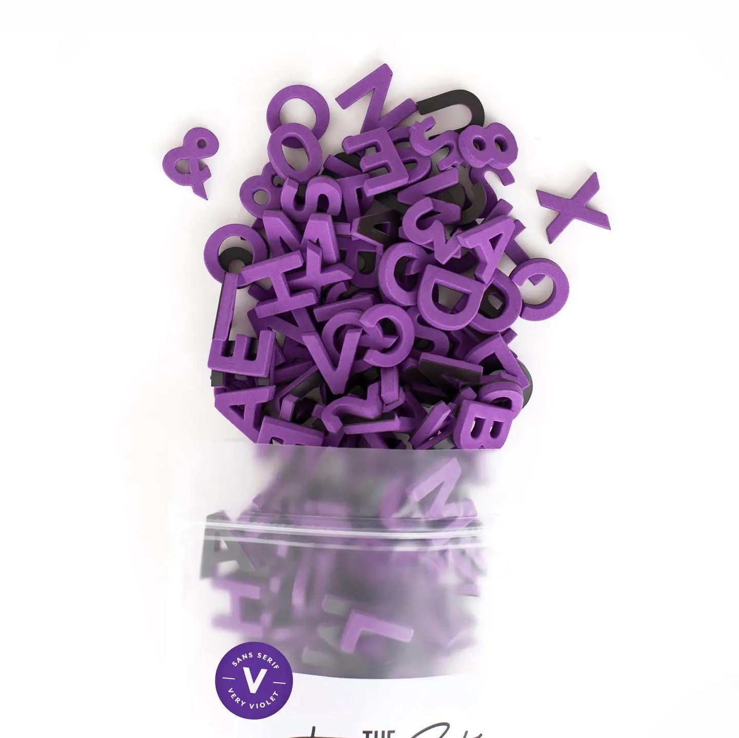The Type Set Co.® Soft Magnetic Letters Sans Serif Very Violet
