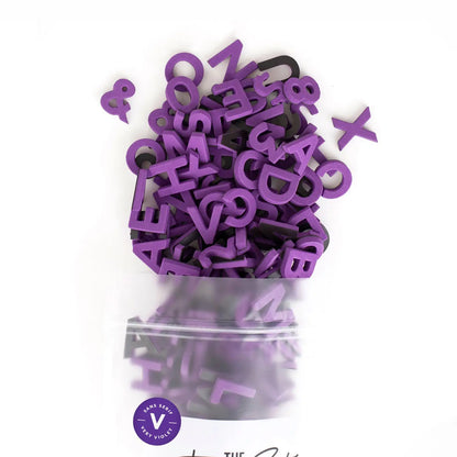 The Type Set Co.® Soft Magnetic Letters Sans Serif Very Violet