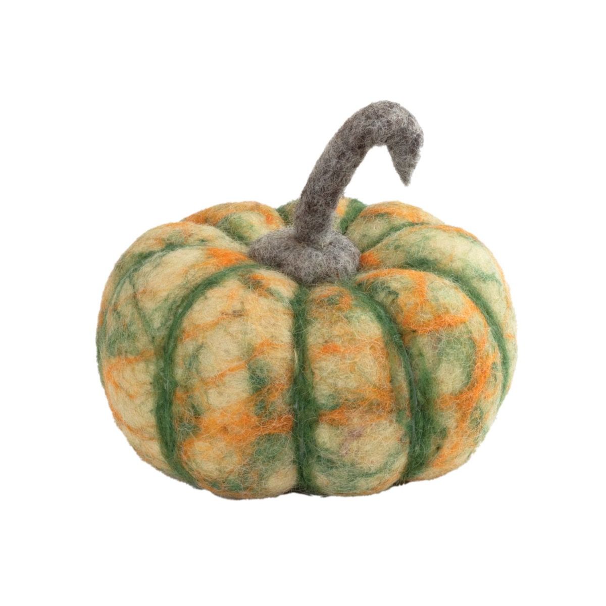 Felt Fairy Pumpkin Multi- 4.5" diameter