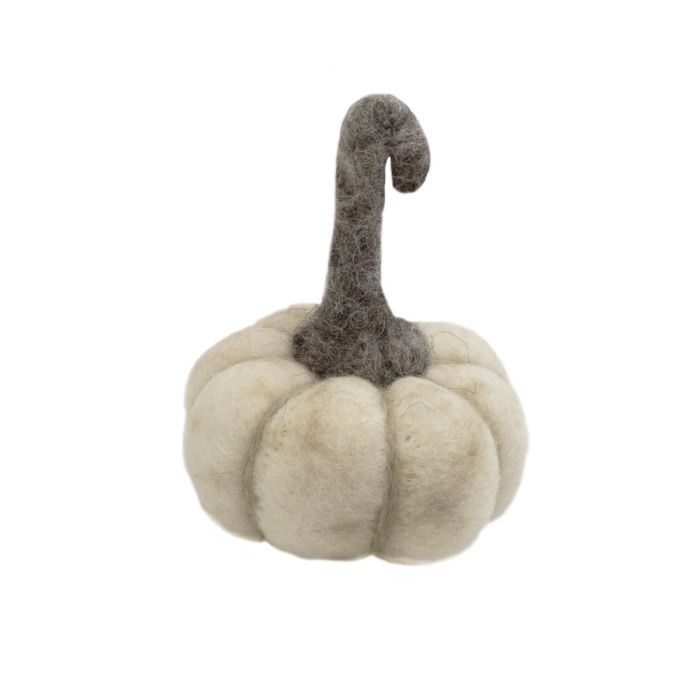 Felt Ghost Pumpkin- 3.5&quot; diameter